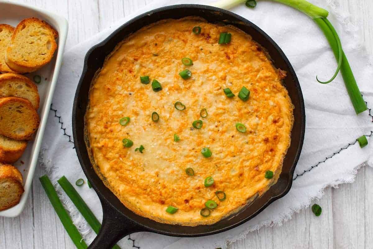 Hot Cajun Crab Dip with Cream Cheese (Oven Baked or Crockpot)