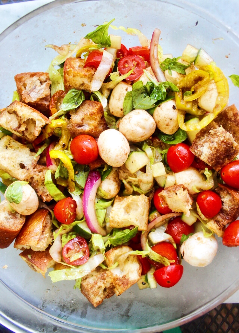 Panzanella Salad - Cuisine & Cocktails