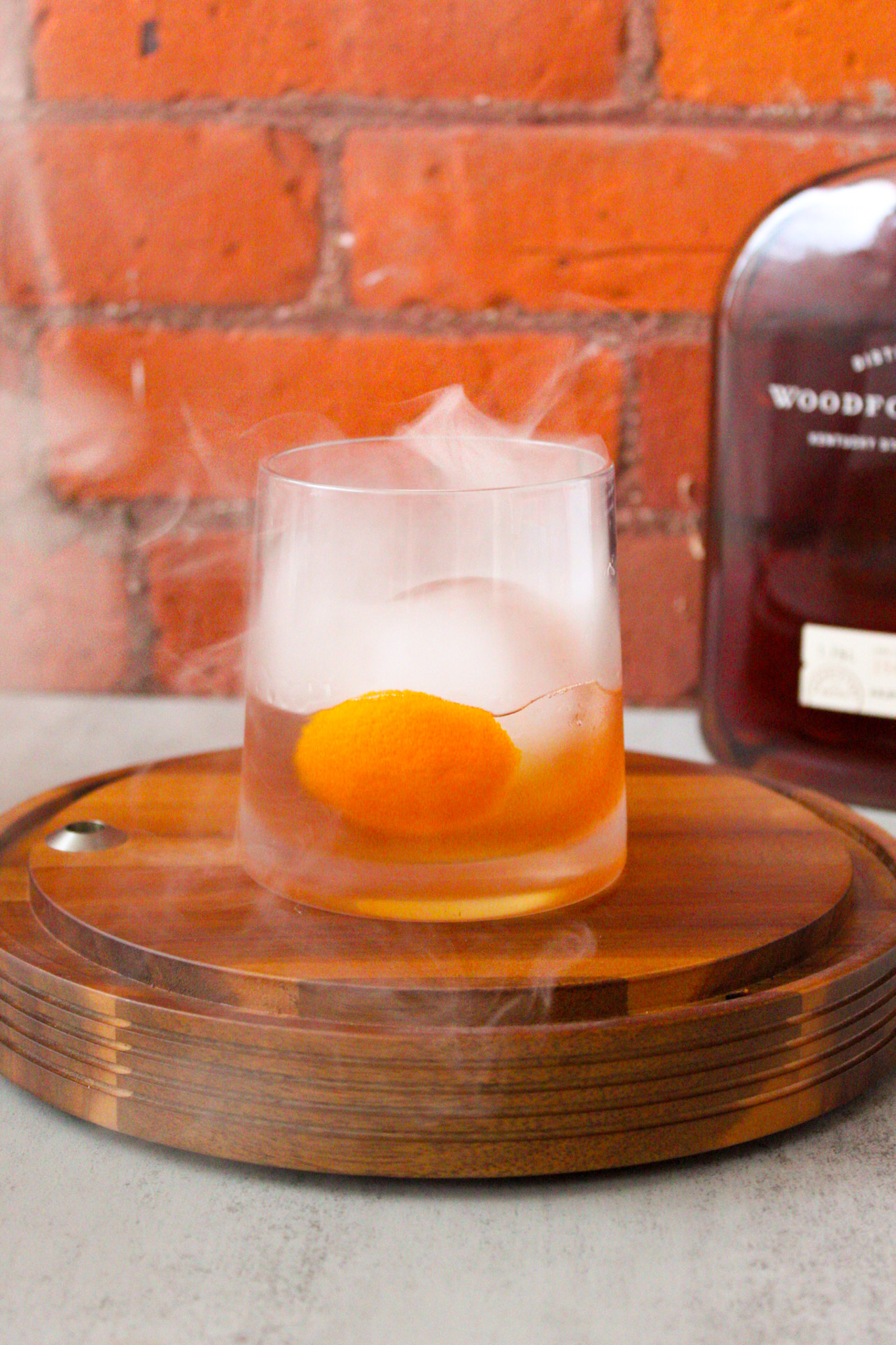 Tequila Old Fashioned - Garnish with Lemon