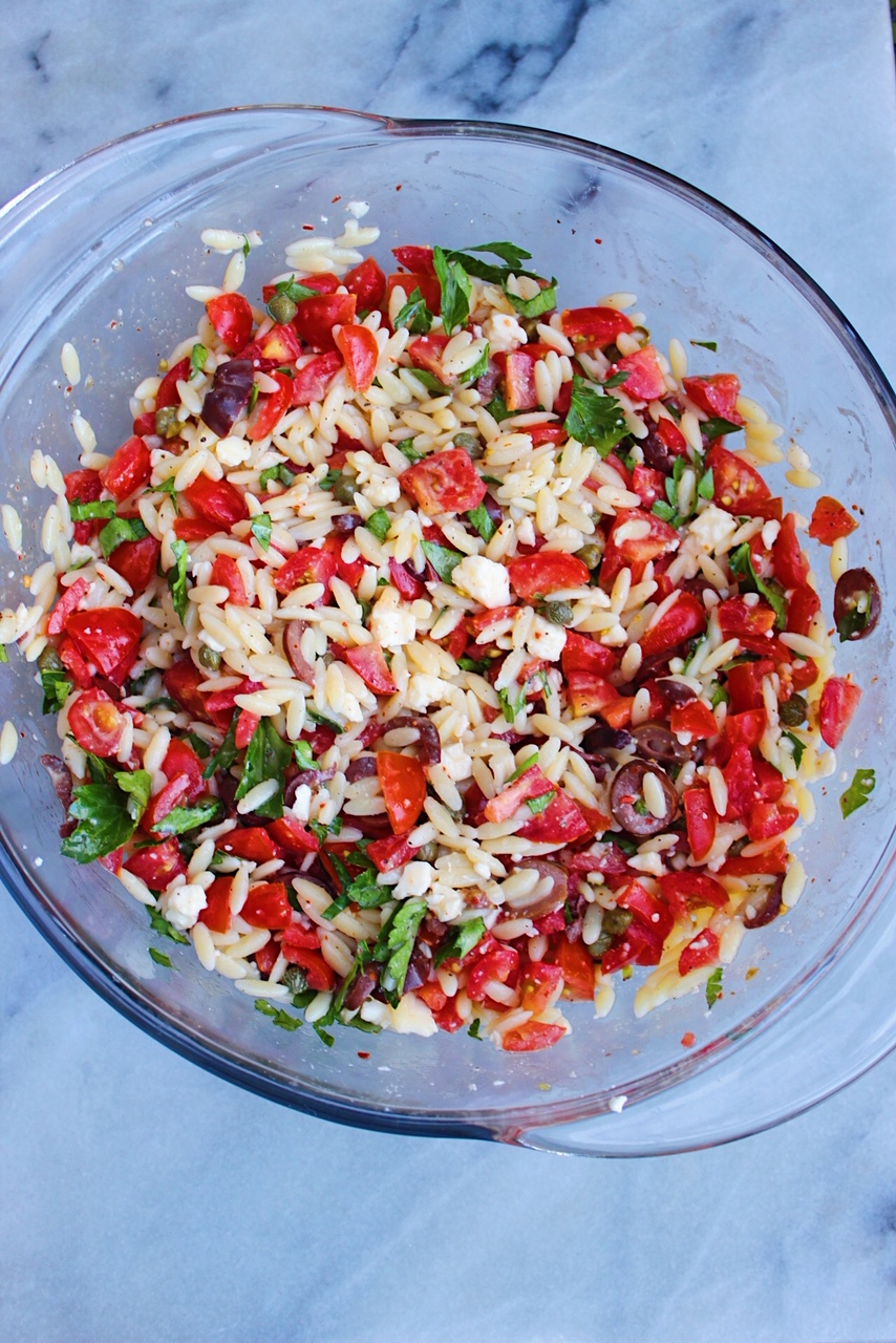 Lemon Orzo Pasta Salad