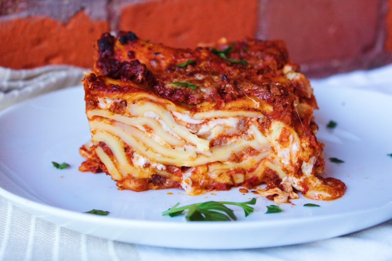 Lasagna with Homemade Noodles - Cuisine & Cocktails